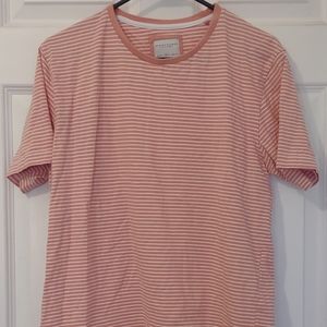 Denim & Flowers striped shirt sleeve shirt